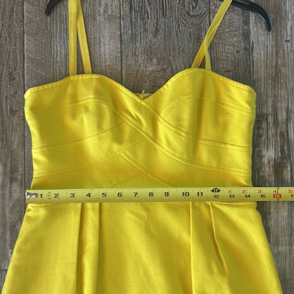 🌟Nanette Lepore 🌟Sweetheart Neckline 🌟Joyce Canary Yellow Dress, Sz 6 - Picture 13 of 15